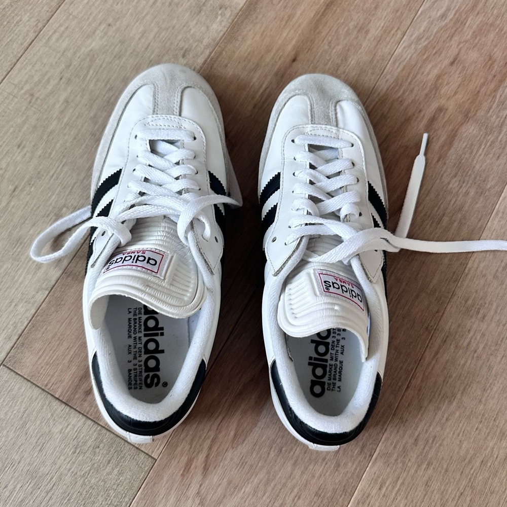 adidas Samba Classic Sneakers White with Black Stripes - Picture 4 of 5